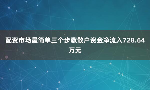 配资市场最简单三个步骤散户资金净流入728.64万元